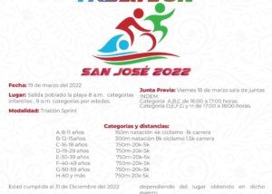 01 Natación, ciclismo y carrera pedestre, conformarán el 1er. Triatlón San José del Cabo 2022