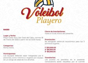 01 Se aproxima el Torneo de Voleiobol Playero en Costa Azul para jóvenes cabeños