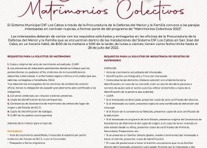 04 DIF Los Cabos te invita a sumarte al programa Matrimonios Colectivos 2022