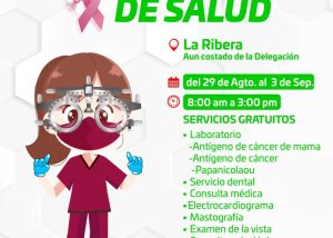 02 La delegación de La Ribera será la sede de las Brigadas Médicas de Salud del 29 de agosto al 03 de septiembre 2