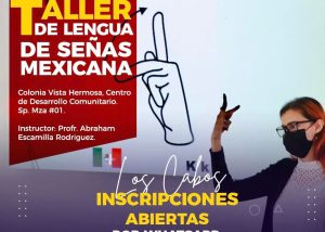 06 IMDIS Los Cabos te invita a participar en el “Taller de Lengua de Señas Mexicana”