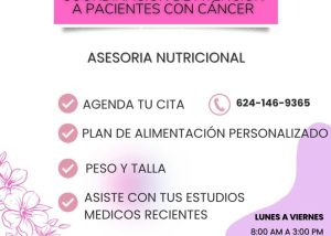 05 DIF Los Cabos pone asesorías nutricionales a disposición de pacientes con cáncer o en remisión