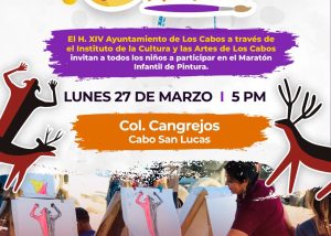 06 Instituto de la Cultura y las Artes de Los Cabos invita a niñas y niños al “Maratón de Pintura”.1